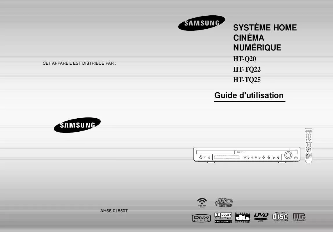 Mode d'emploi SAMSUNG HT-TQ22