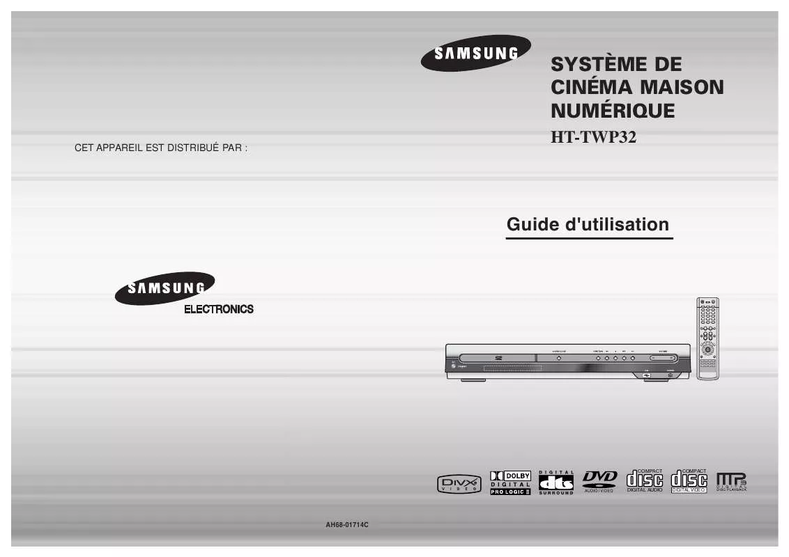 Mode d'emploi SAMSUNG HT-TWP32