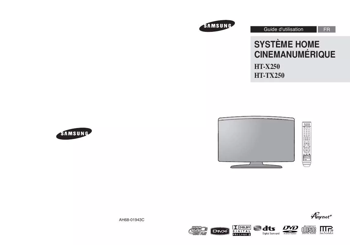 Mode d'emploi SAMSUNG HT-TX250