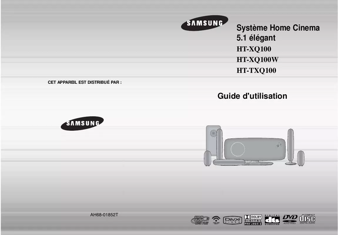 Mode d'emploi SAMSUNG HT-TXQ100