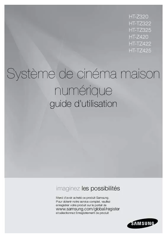 Mode d'emploi SAMSUNG HT-TZ322