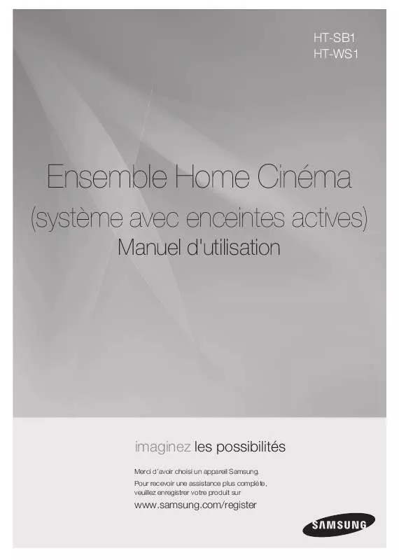 Mode d'emploi SAMSUNG HT-WS1R