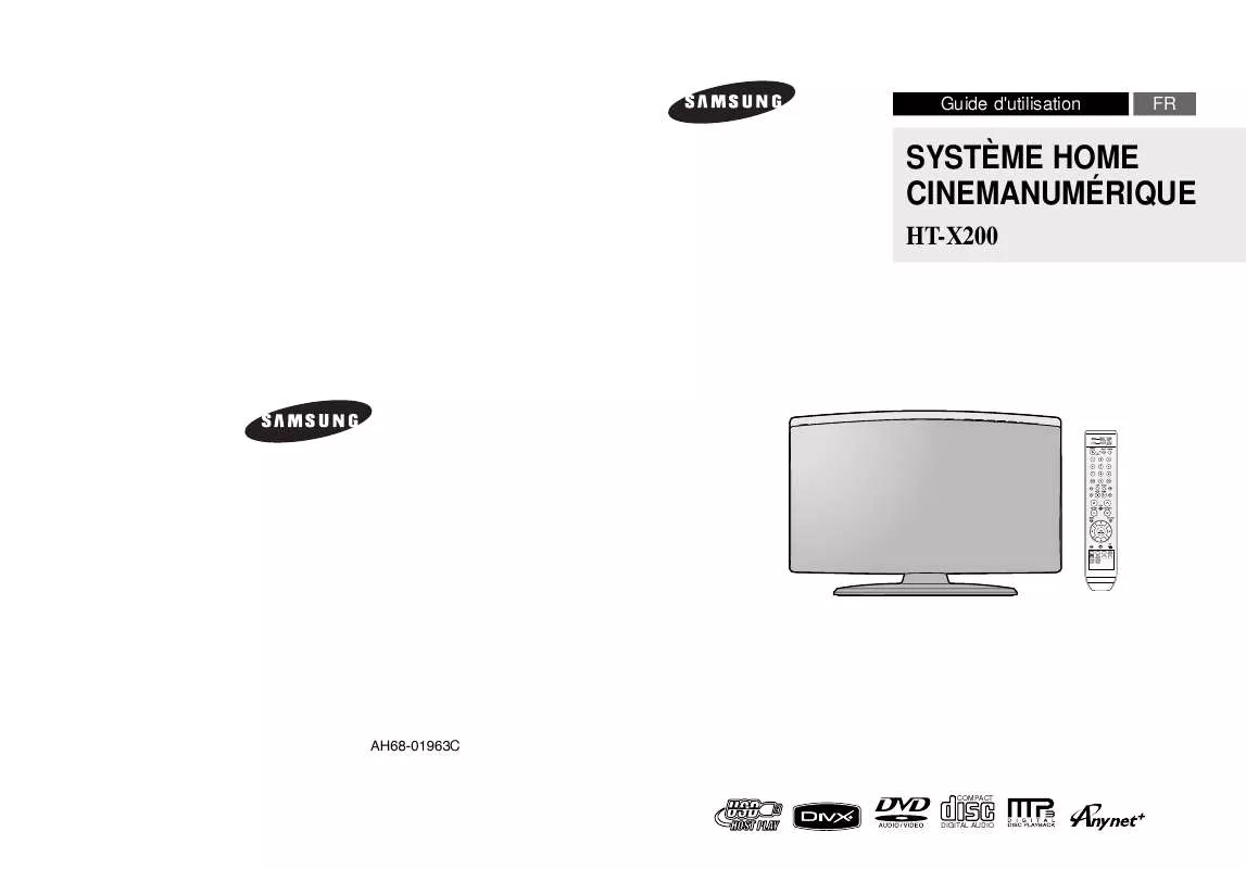 Mode d'emploi SAMSUNG HT-X200R