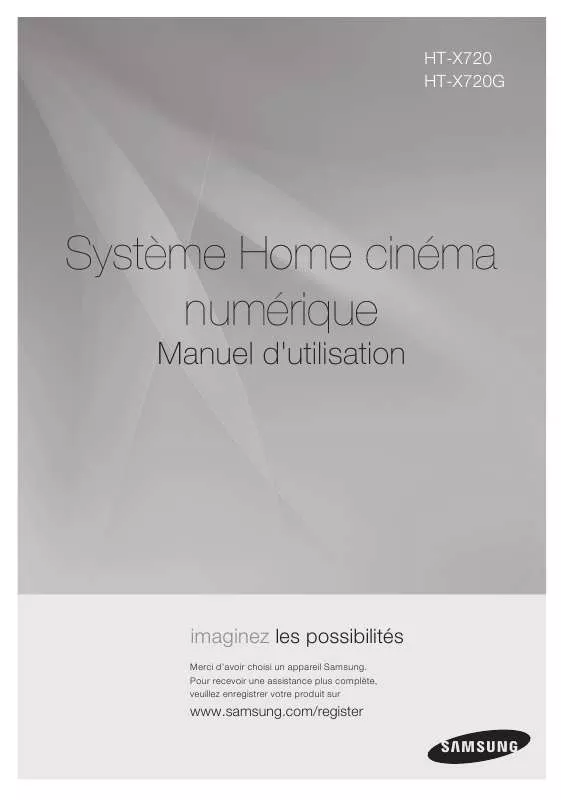 Mode d'emploi SAMSUNG HT-X720G