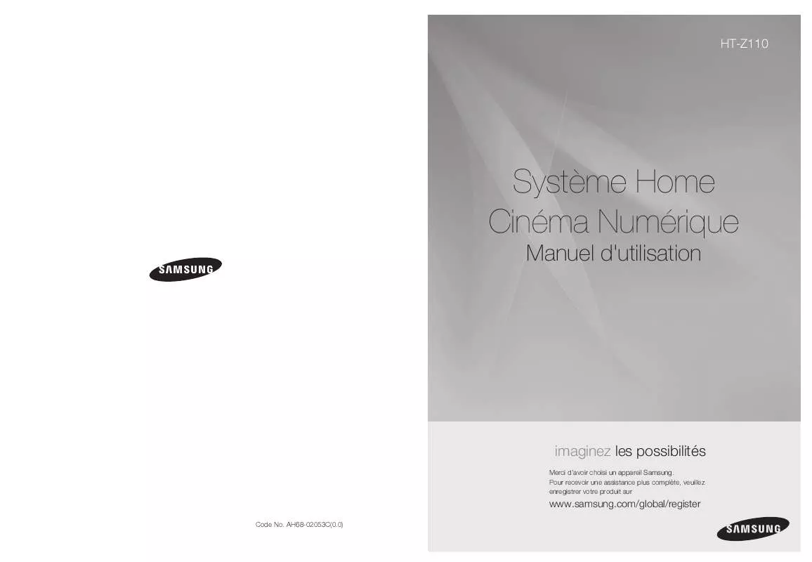 Mode d'emploi SAMSUNG HT-Z110