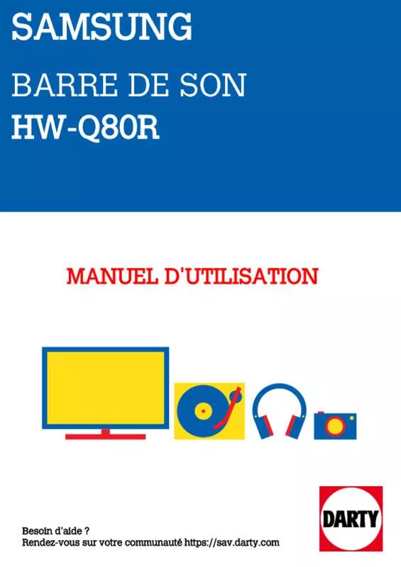 Mode d'emploi SAMSUNG HW-Q80R