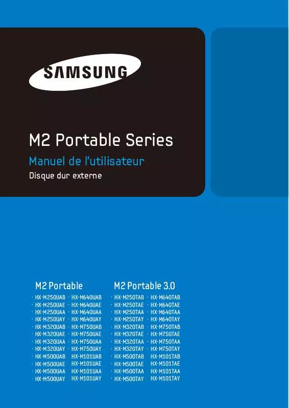 Mode d'emploi SAMSUNG HX-M101TAB