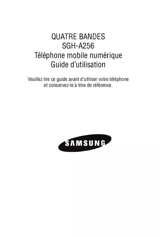 Mode d'emploi SAMSUNG HYPE (SGH-A256)