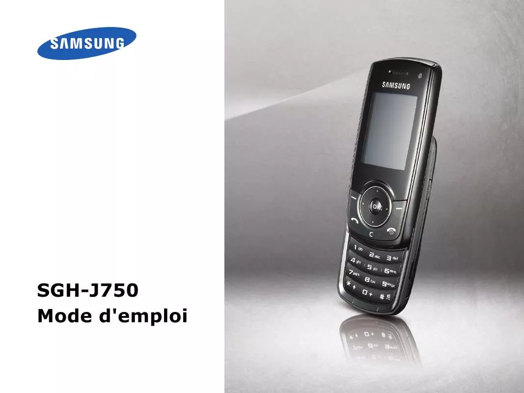 Mode d'emploi SAMSUNG J750