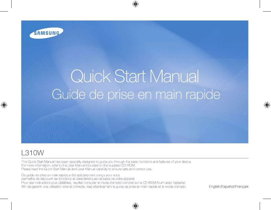 Mode d'emploi SAMSUNG LANDIAO L310W