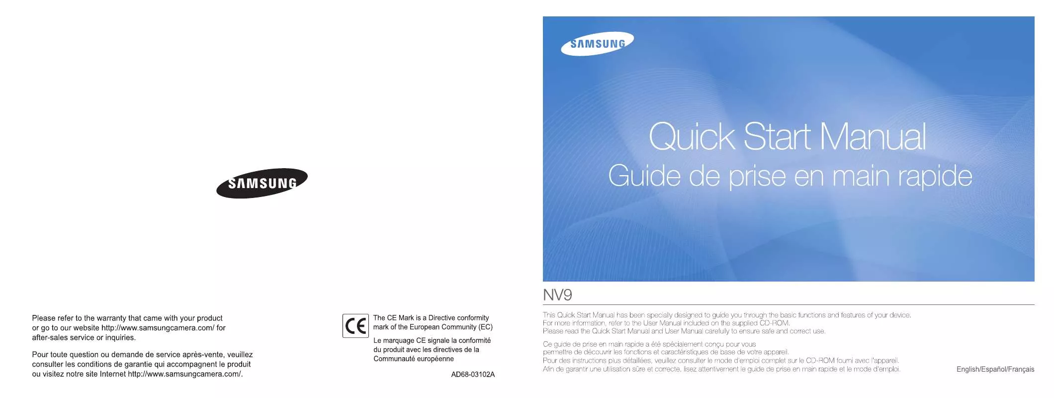 Mode d'emploi SAMSUNG LANDIAO NV9