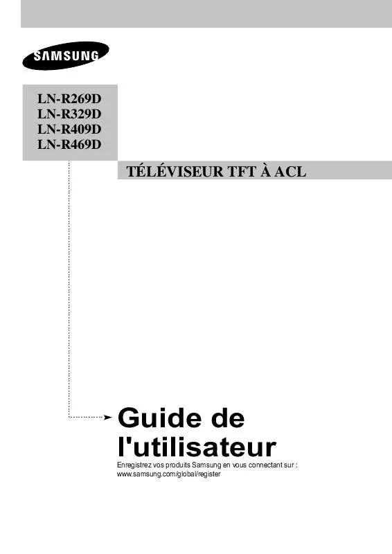 Mode d'emploi SAMSUNG LN-R269D