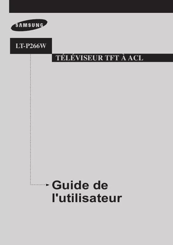 Mode d'emploi SAMSUNG LT-P266W