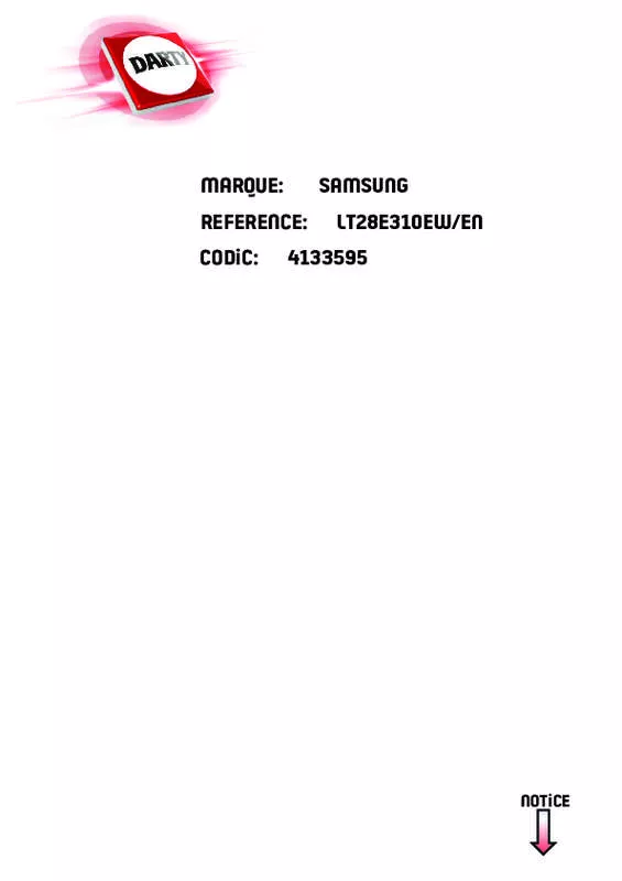 Mode d'emploi SAMSUNG LT28E310EX/EN