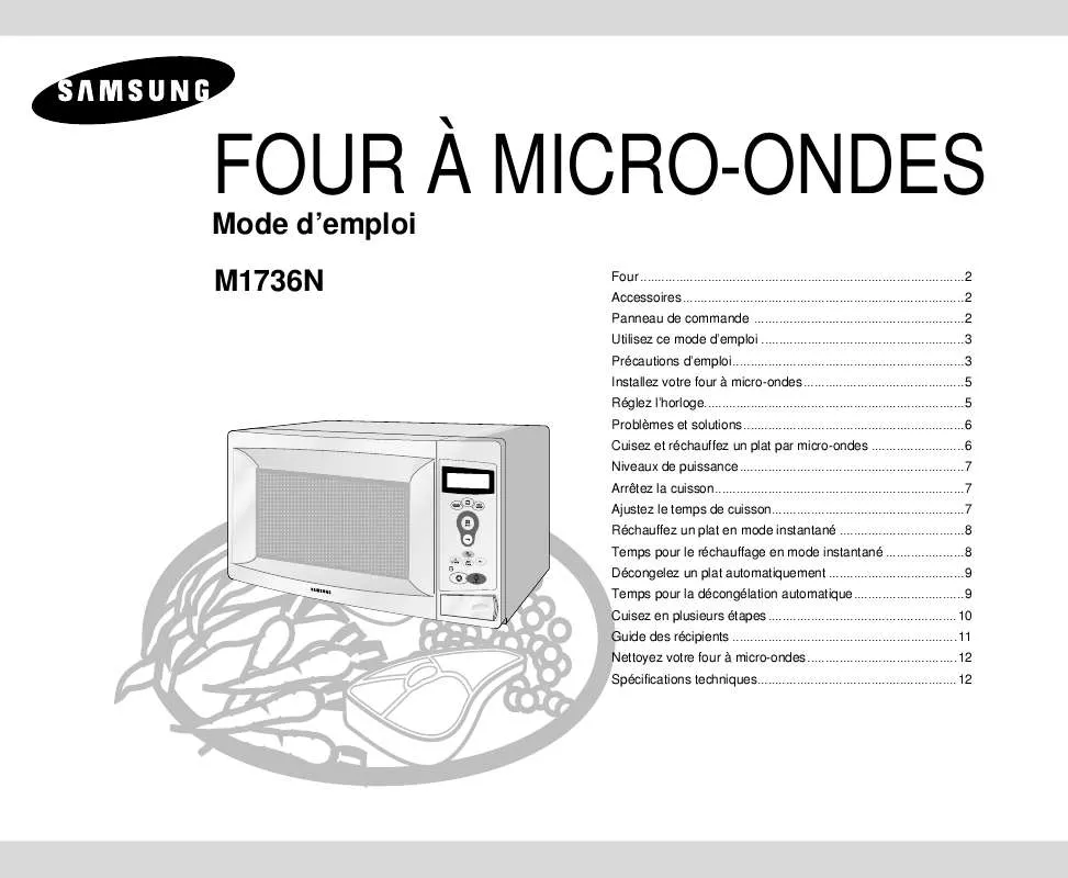 Mode d'emploi SAMSUNG M1736N