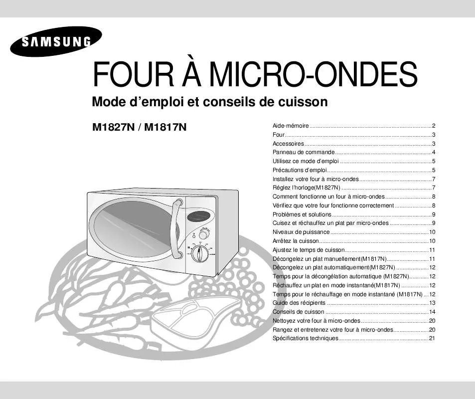 Mode d'emploi SAMSUNG M1817N