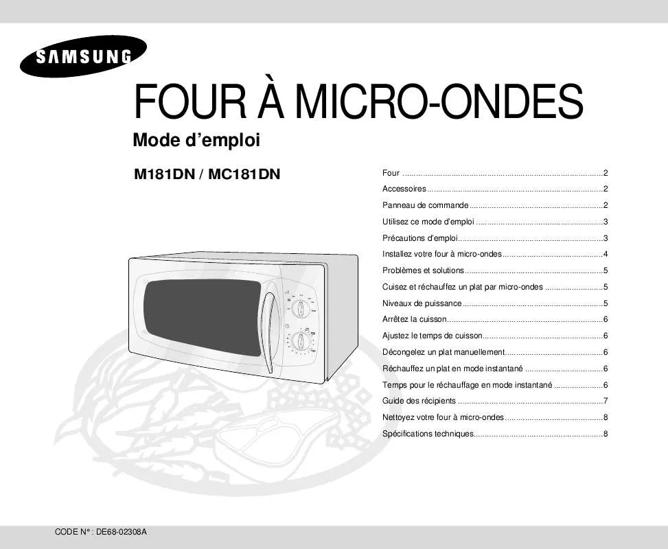 Mode d'emploi SAMSUNG M181DN-X