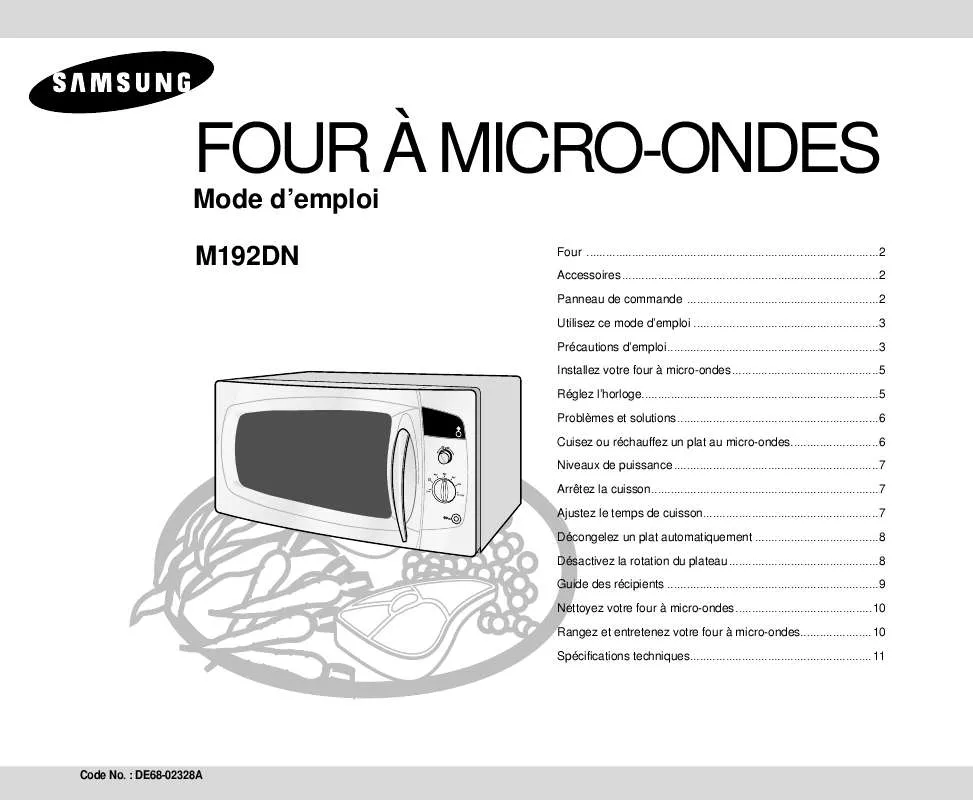 Mode d'emploi SAMSUNG M192DN-Y