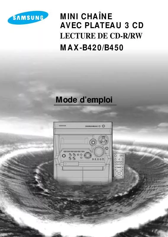 Mode d'emploi SAMSUNG MAX-B450