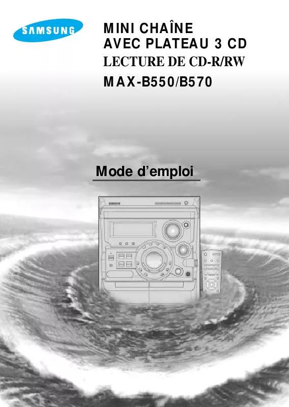 Mode d'emploi SAMSUNG MAX-B570