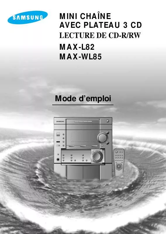 Mode d'emploi SAMSUNG MAX-L82