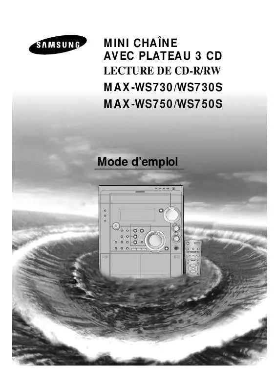 Mode d'emploi SAMSUNG MAX-WS730