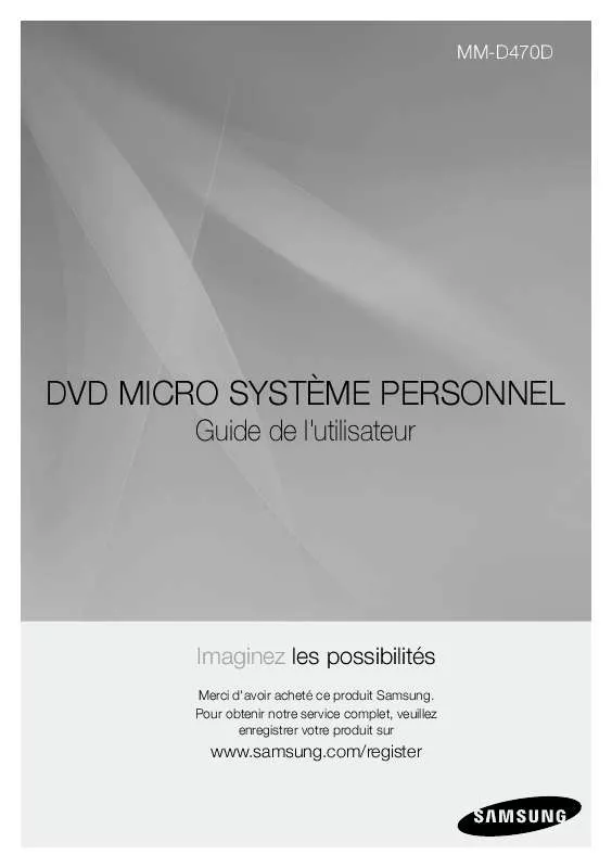 Mode d'emploi SAMSUNG MM-D470DWXZF