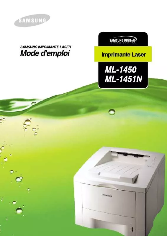 Mode d'emploi SAMSUNG ML-1450