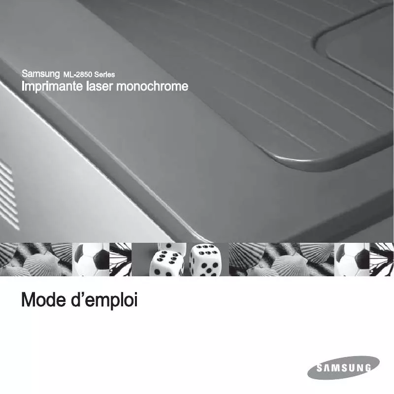 Mode d'emploi SAMSUNG ML-2850DR