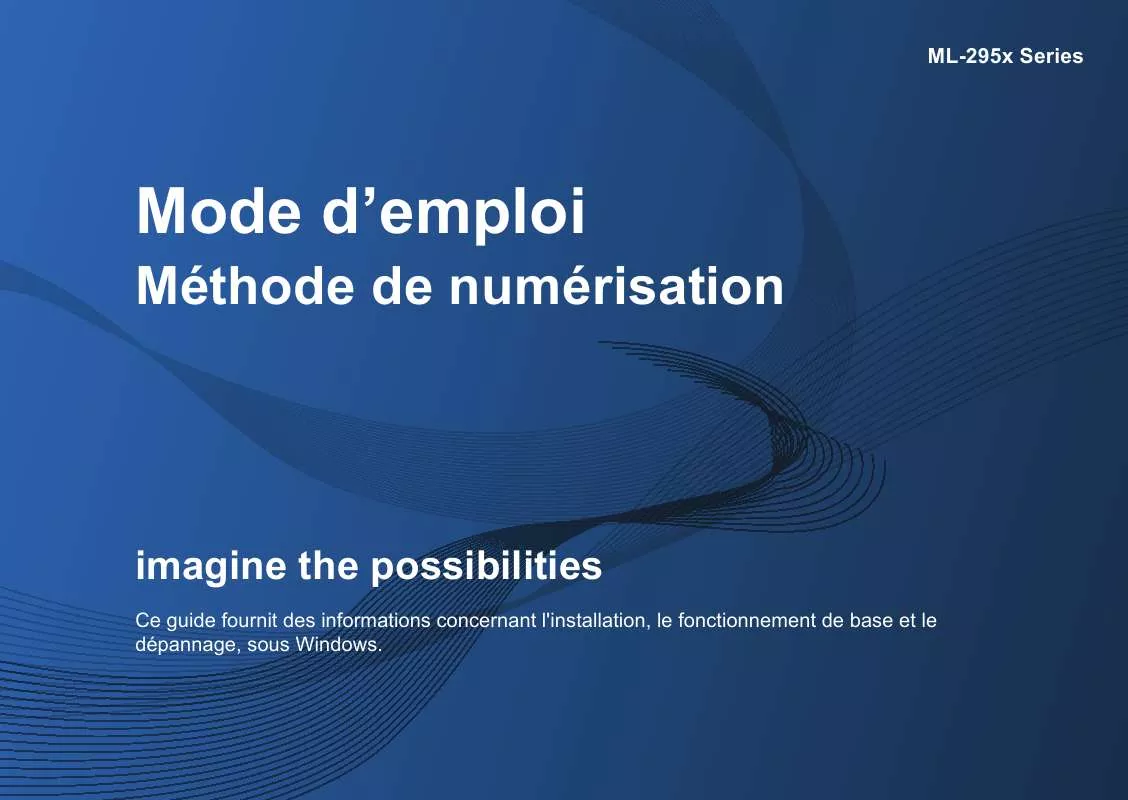 Mode d'emploi SAMSUNG ML-2955DW