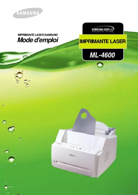 Mode d'emploi SAMSUNG ML-4600