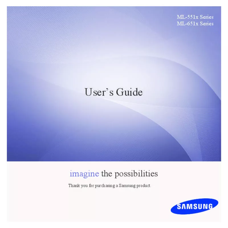 Mode d'emploi SAMSUNG ML-5515ND