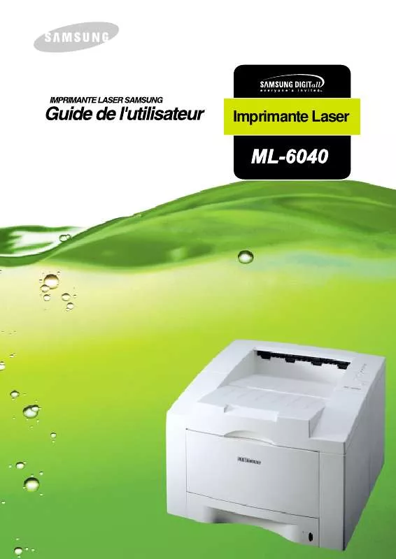 Mode d'emploi SAMSUNG ML-6040