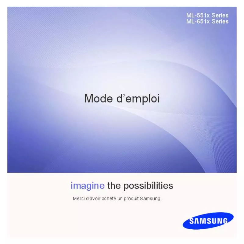 Mode d'emploi SAMSUNG ML-6512ND