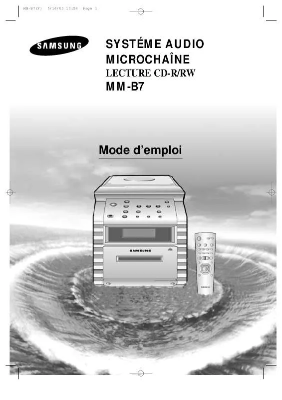 Mode d'emploi SAMSUNG MM-B7