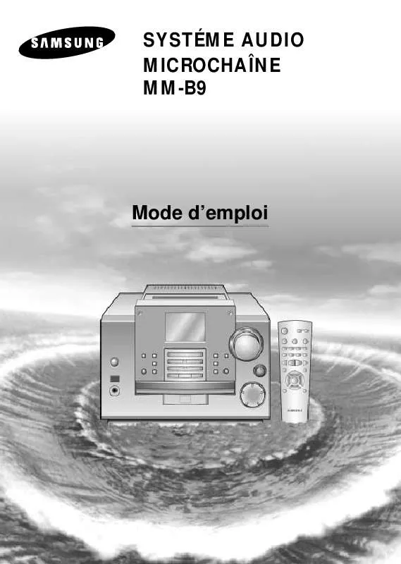 Mode d'emploi SAMSUNG MM-B9