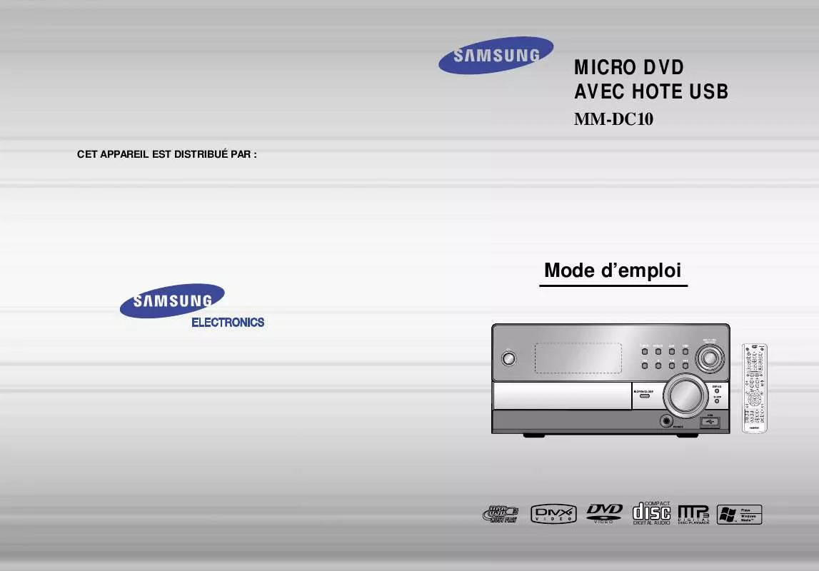 Mode d'emploi SAMSUNG MM-DC10