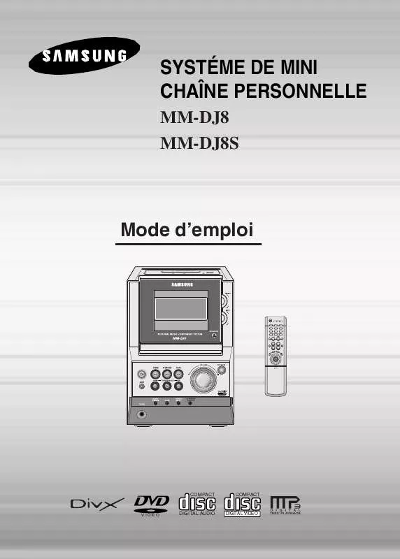 Mode d'emploi SAMSUNG MM-DJ8