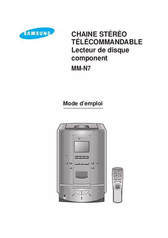 Mode d'emploi SAMSUNG MM-N7