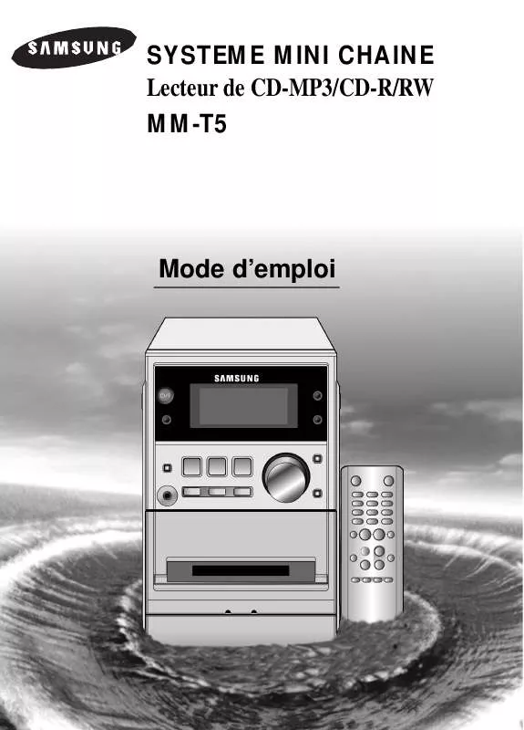 Mode d'emploi SAMSUNG MM-T5