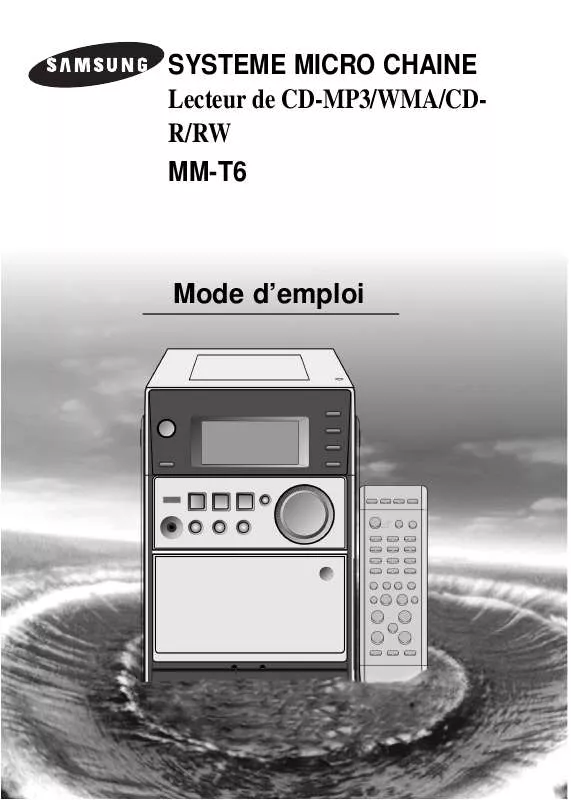 Mode d'emploi SAMSUNG MM-T6