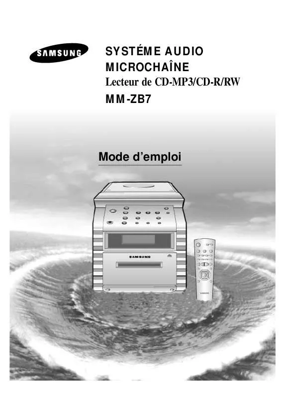 Mode d'emploi SAMSUNG MM-ZB7