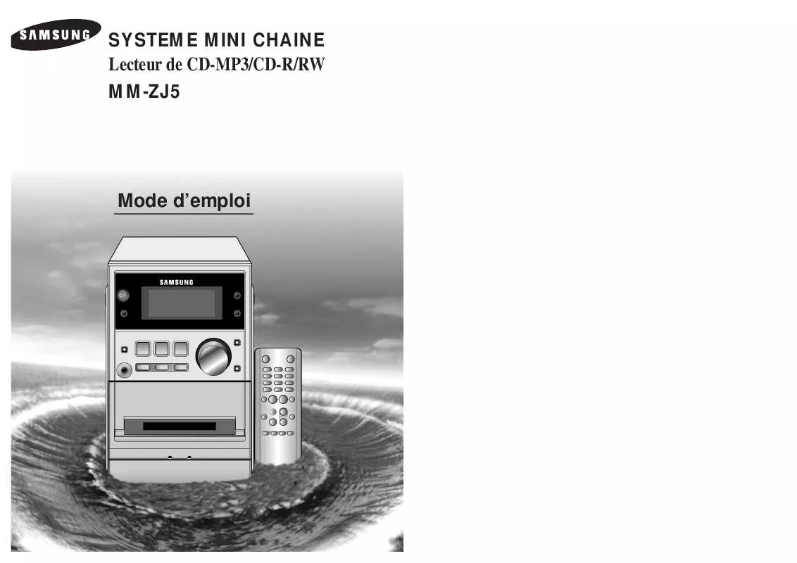 Mode d'emploi SAMSUNG MM-ZJ5R