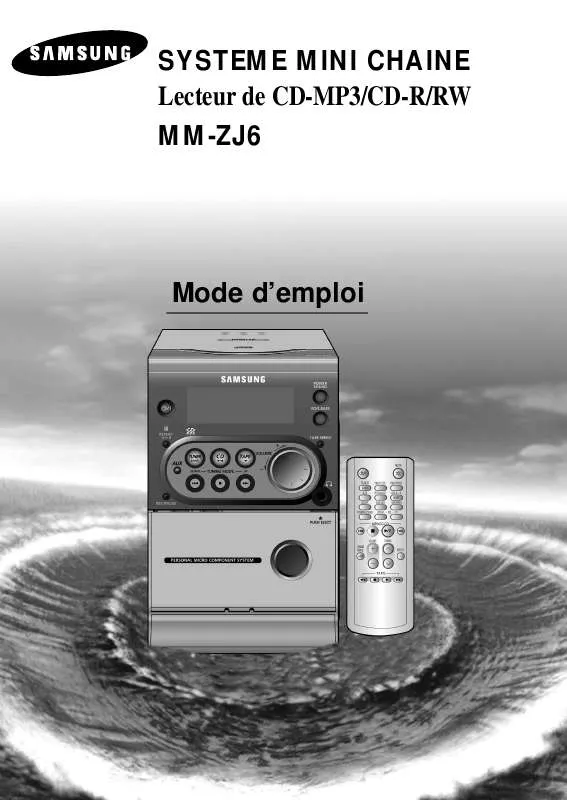 Mode d'emploi SAMSUNG MM-ZJ6