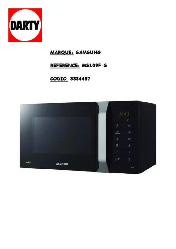 Mode d'emploi SAMSUNG MS109FS