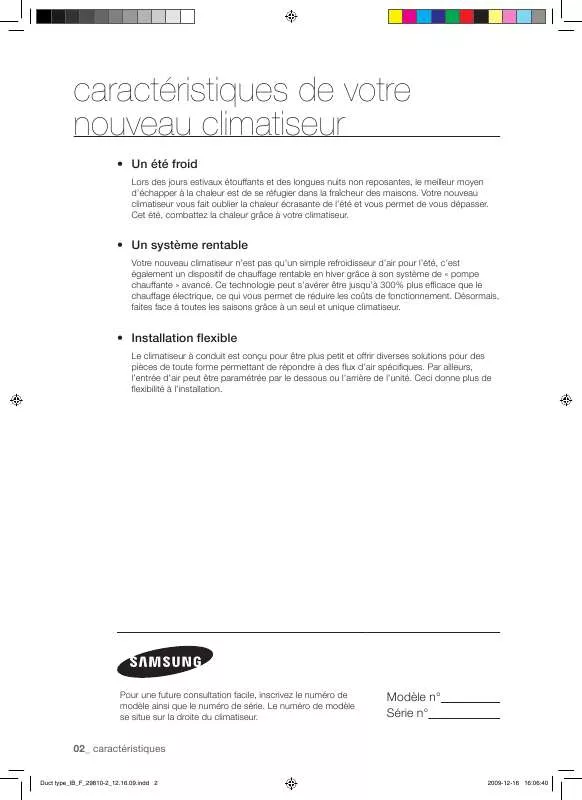 Mode d'emploi SAMSUNG ND036LHXEA