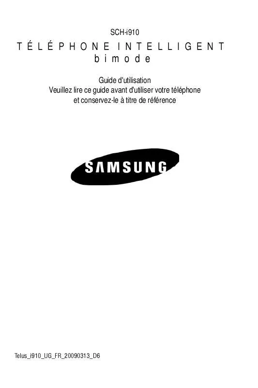 Mode d'emploi SAMSUNG OMNIA