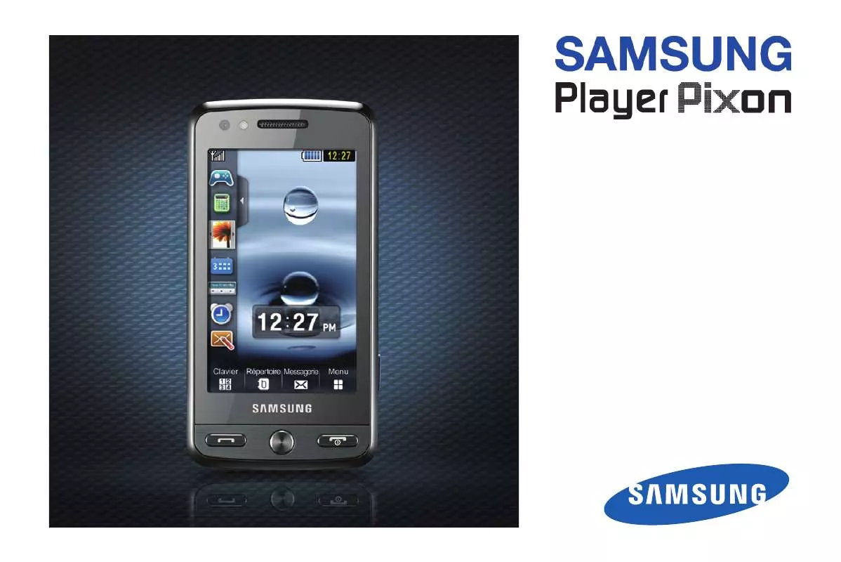 Mode d'emploi SAMSUNG PLAYER PIXON