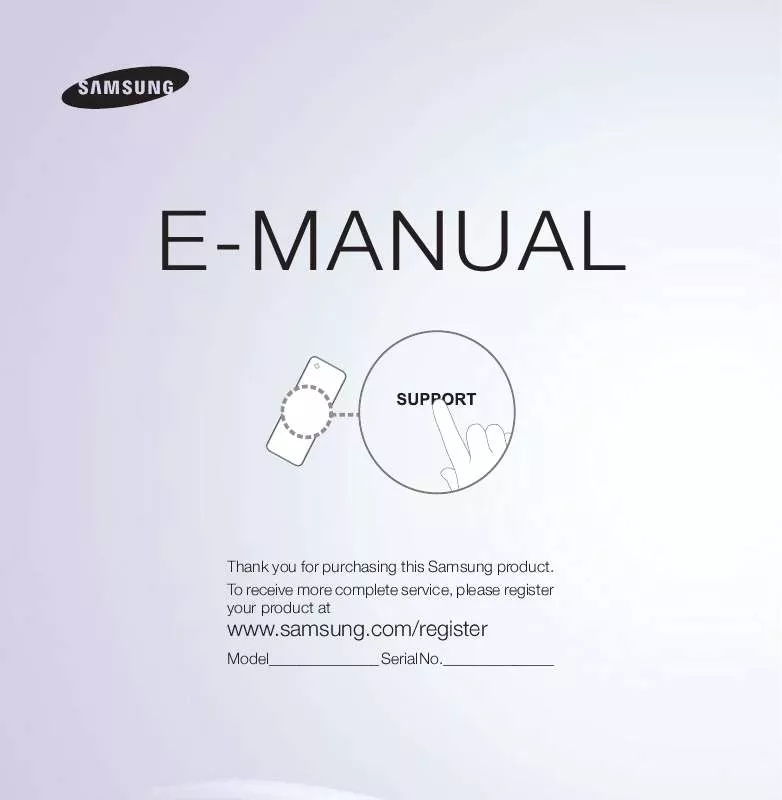 Mode d'emploi SAMSUNG PN64E8000GF