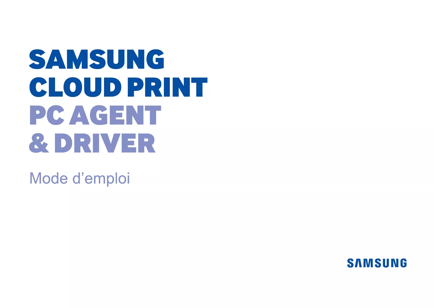 Mode d'emploi SAMSUNG PROXPRESS M4583FX